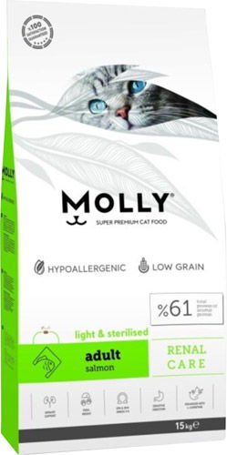 Molly Light Sterilised Somonlu Kısırlaştırılmış Yetişkin Kedi Maması