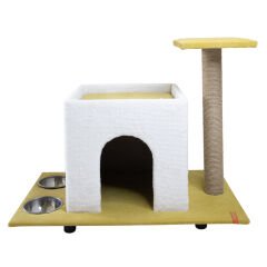 Pugalo Mama ve Su Taslı Kedi Evi Turuncu