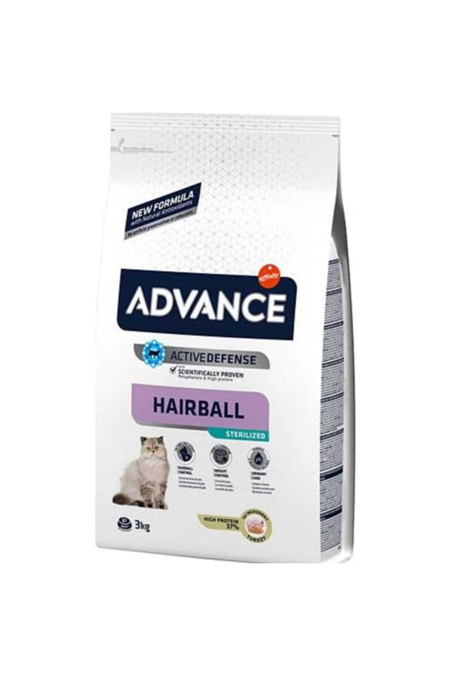 Advance Hairball Sterilised Hindili Tüy Yumağı Önleyici Yetişkin Kuru Kedi Maması 10 Kg