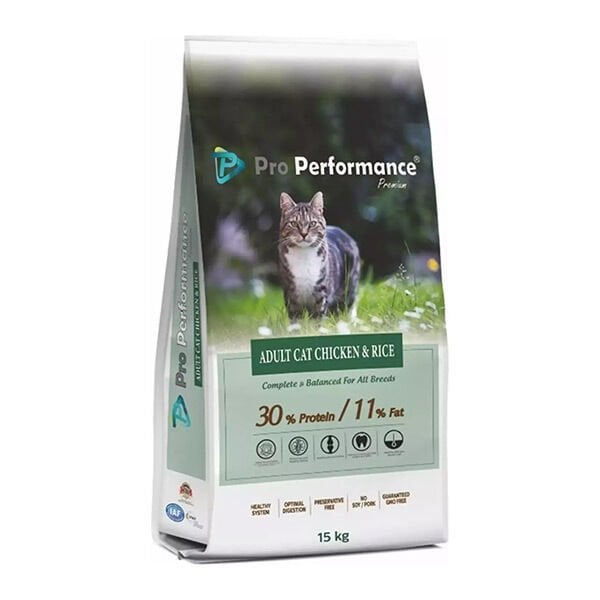 Pro Performance Tavuk Etli ve Pirinçli 15 kg Yetişkin Kedi Maması