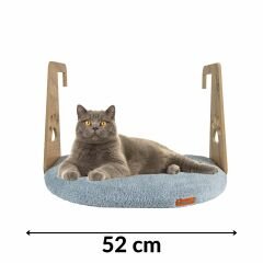 Pugalo Peluş Kalorifer Kedi Yatağı Gri