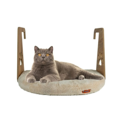 Pugalo Peluş Kalorifer Kedi Yatağı Şampanya