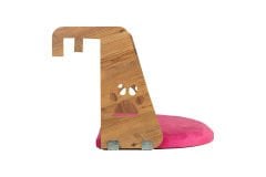 Pugalo Peluş Kalorifer Kedi Yatağı Kumaş Pembe