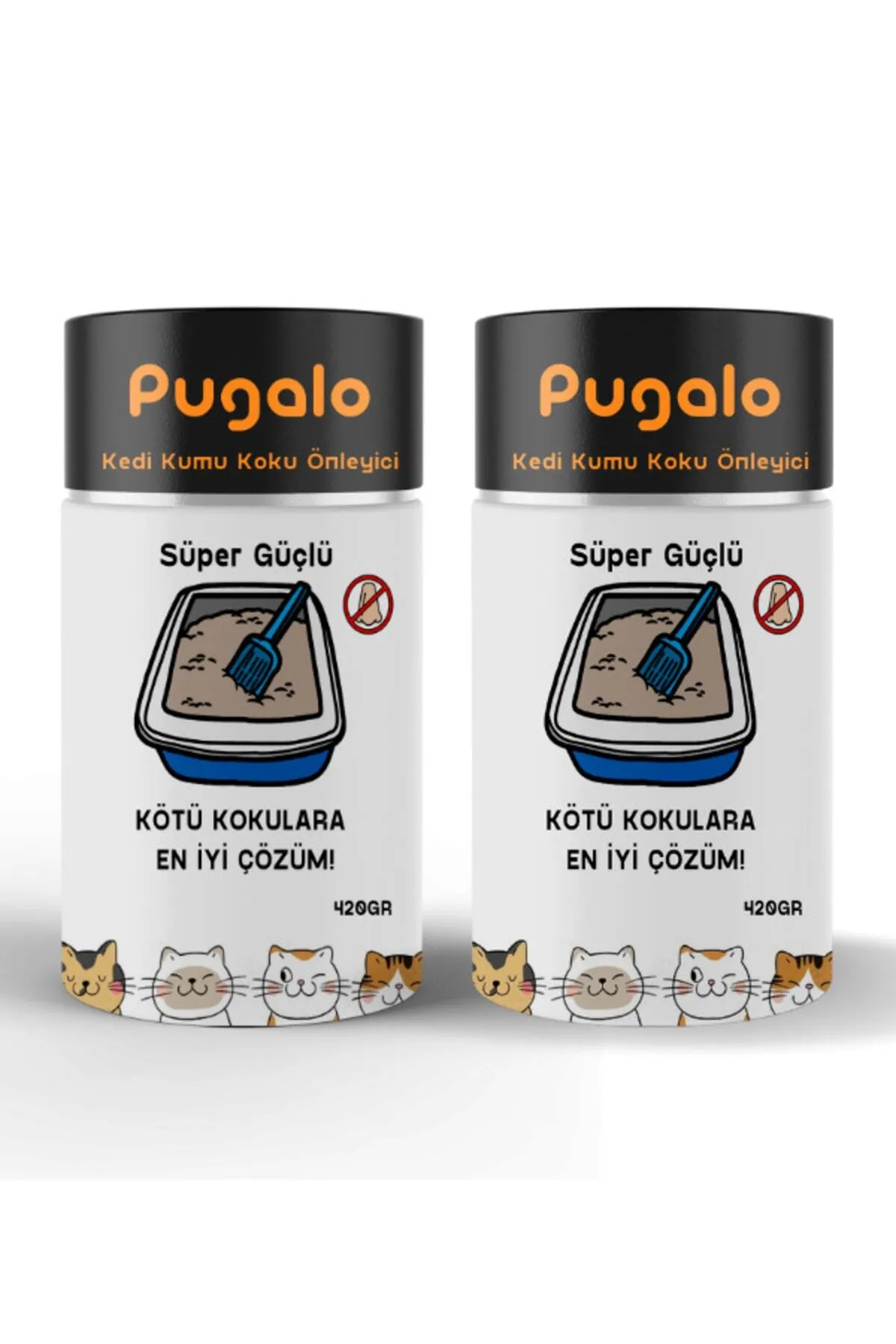 Kedi Kumu Koku Giderici 420 Gr Aktif Karbon Koku Giderici 2'li