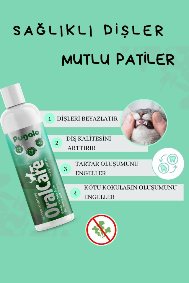 Köpek Ve Kedi Suya Damlatılan Koku Önleyici Ağız Ve Diş Bakım Damlası