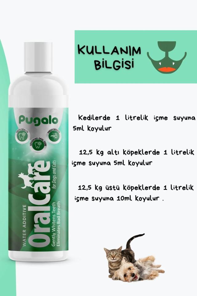 Köpek Ve Kedi Suya Damlatılan Koku Önleyici Ağız Ve Diş Bakım Damlası