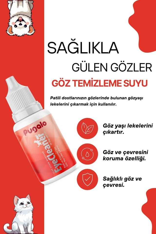 Köpek Göz Çevresi Gözyaşı Lekesi Temizleme Losyonu 50ml