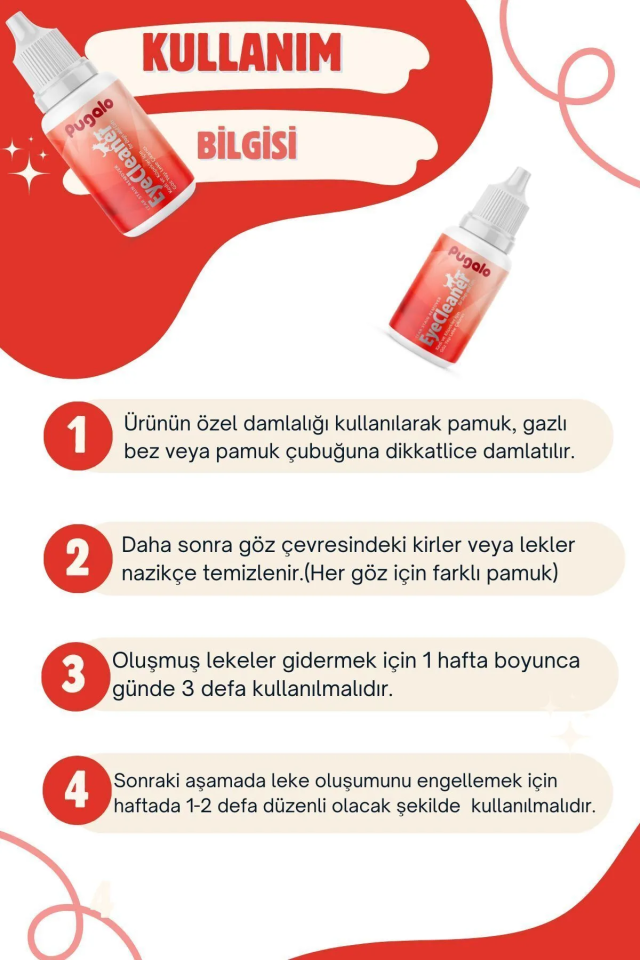 Köpek Göz Çevresi Gözyaşı Lekesi Temizleme Losyonu 50ml