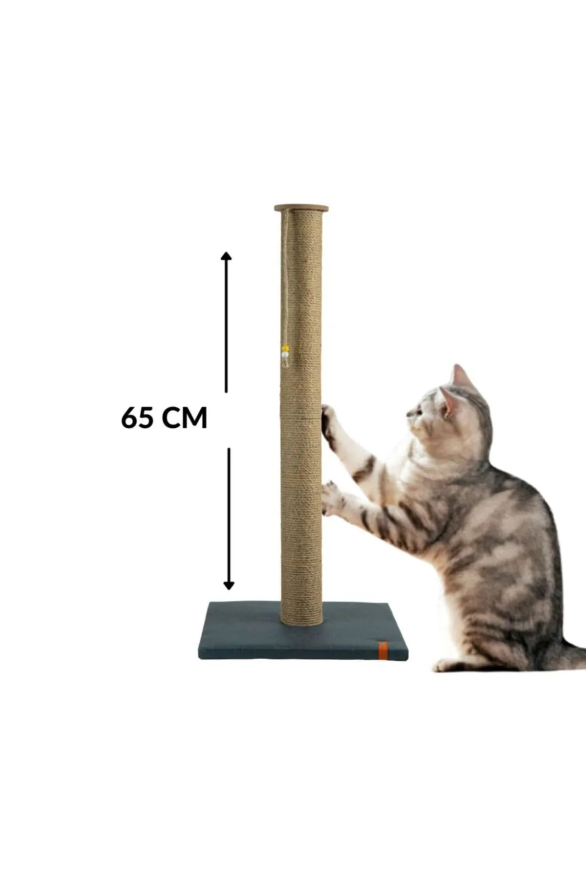 Pugalo 65 Cm Büyük Kedi Tırmalama Tahtası Catnipli Uzun Tırmalama Tahtası Lacivert