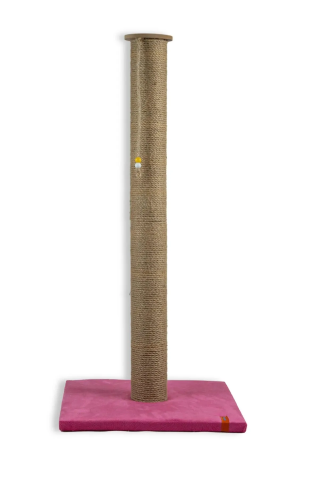 Pugalo 65 Cm Büyük Kedi Tırmalama Tahtası Catnipli Uzun Tırmalama Tahtası Pembe