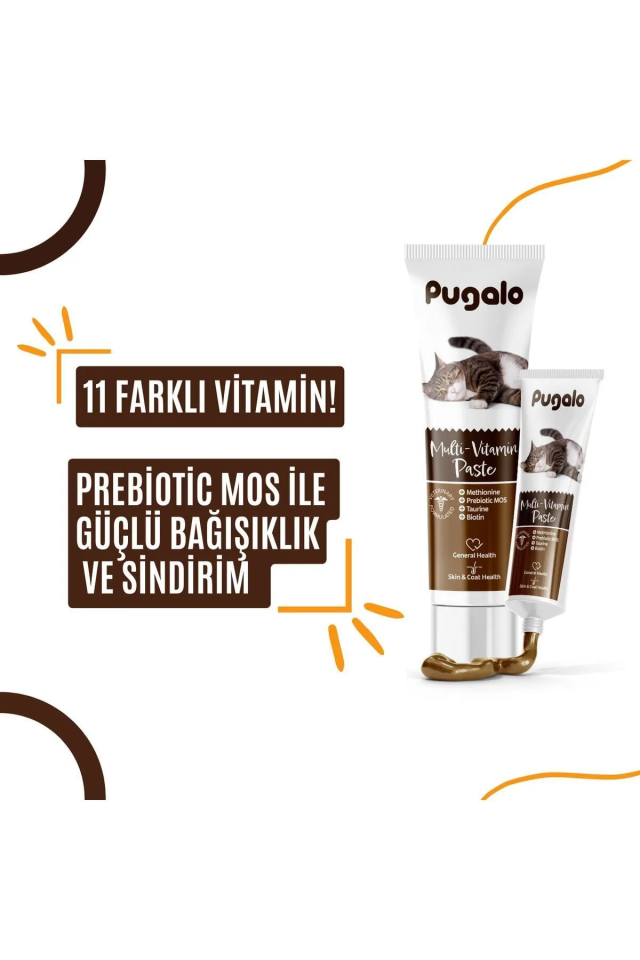Pugalo Kedi Multi Vitamin Paste (prebiotic Ve Biotin Katkılı Kedi Multi Vitamin Macunu) 100 Ml