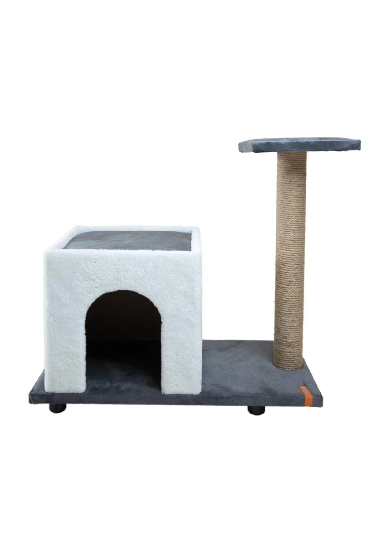 Pugalo Yataklı Küçük Kedi Evi Mavi