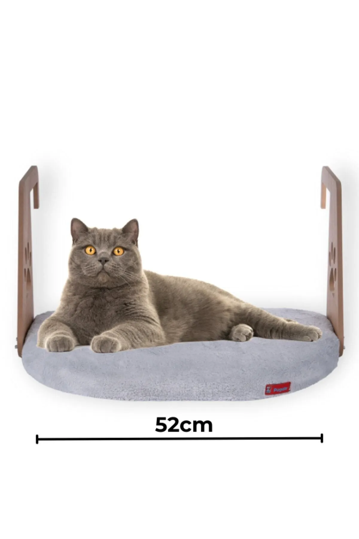 Pugalo Kalorifer Petek Radyatör Yatağı Kedi Geniş Kalorifer Yatağı Peluş Gri
