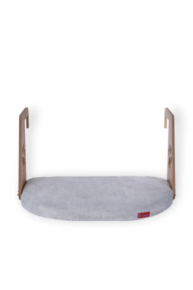 Pugalo Kalorifer Petek Radyatör Yatağı Kedi Geniş Kalorifer Yatağı Peluş Gri