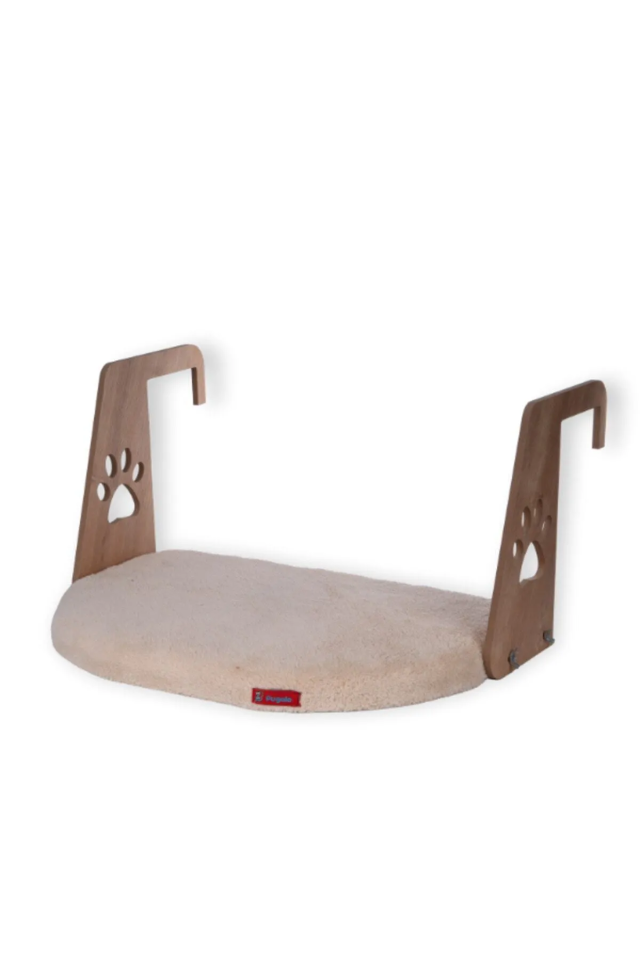 Pugalo Kalorifer Petek Radyatör Yatağı Kedi Geniş Kalorifer Yatağı Peluş Şampanya