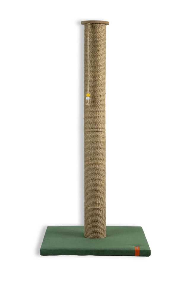 Pugalo 90 cm Catnipli Büyük Kedi Tırmalama Tahtası Yeşil