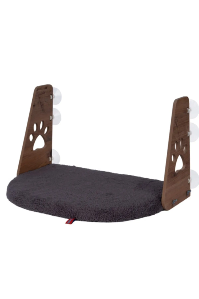 Pugalo Cam Yatağı Vantuzlu Kedi Cam Yatağı Vantuzlu Yatak Antrasit