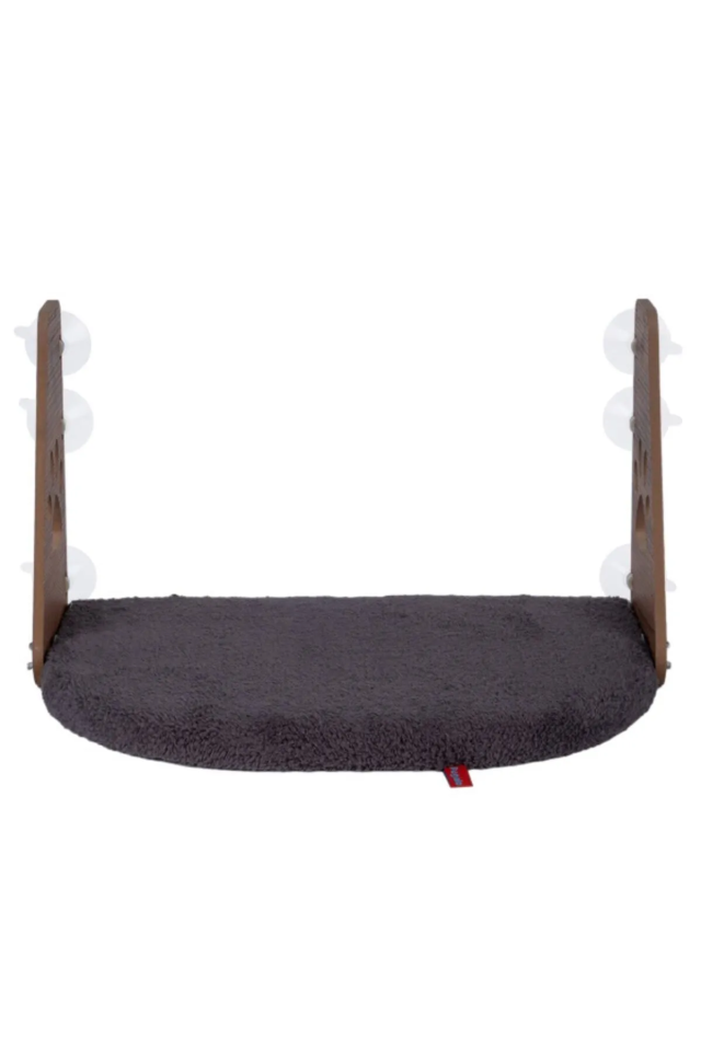 Pugalo Cam Yatağı Vantuzlu Kedi Cam Yatağı Vantuzlu Yatak Antrasit