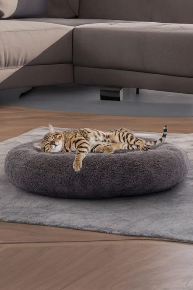 Pugalo Peluş Kedi ve Köpek Yatağı  Ekonomik Kedi ve Köpek Yatağı