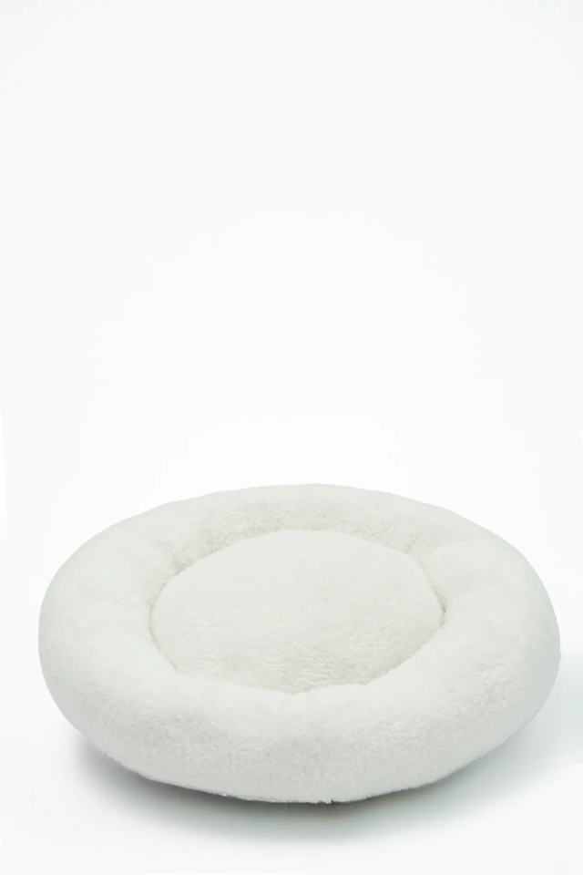 Pugalo Peluş Kedi ve Köpek Yatağı  Ekonomik Kedi ve Köpek Yatağı Beyaz