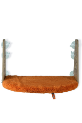 Pugalo Vantuzlu Kedi Cam Yatağı Turuncu