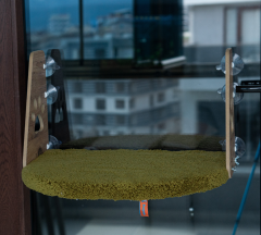 Pugalo Vantuzlu Kedi Cam Yatağı Yeşil