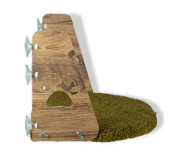 Pugalo Vantuzlu Kedi Cam Yatağı Yeşil