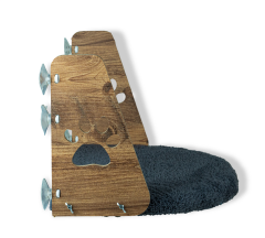 Pugalo Vantuzlu Kedi Cam Yatağı Antrasit