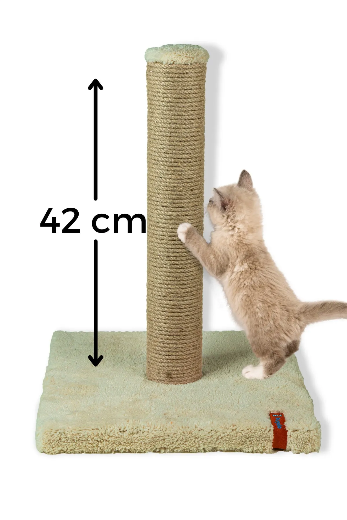 Pugalo Peluş Ekonomik Tırmalama Tahtası 42 Cm Krem