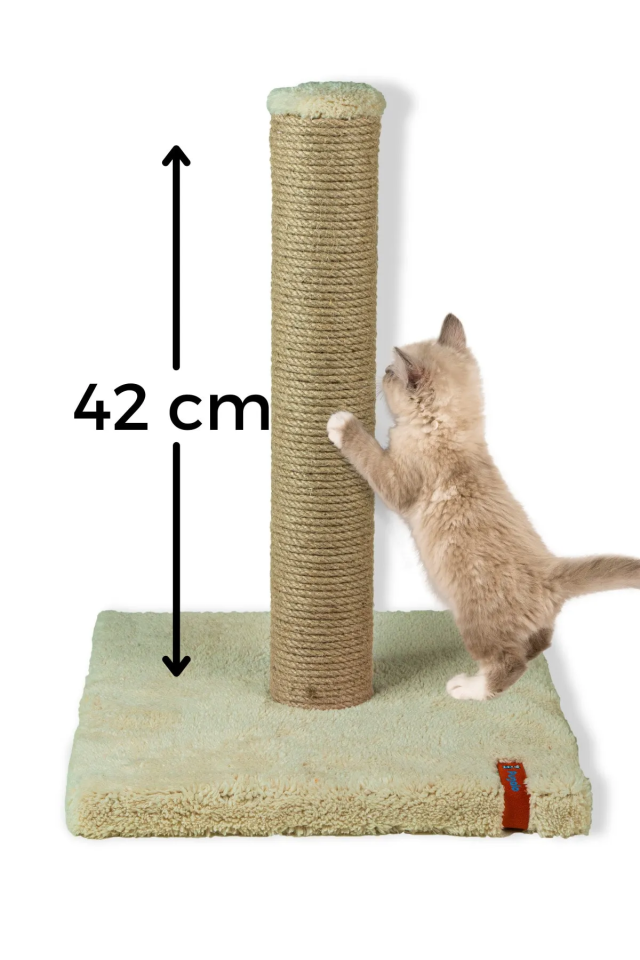 Pugalo Peluş Ekonomik Tırmalama Tahtası 42 Cm Krem