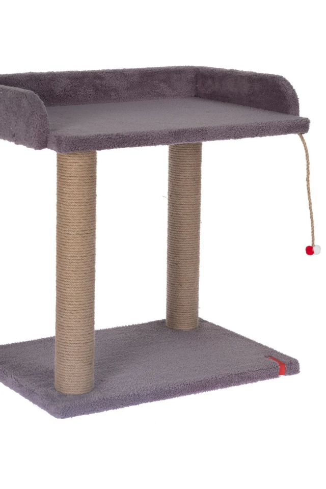 Pugalo Platform Oturaklı Geniş Yataklı Kedi Tırmalaması Antrasit