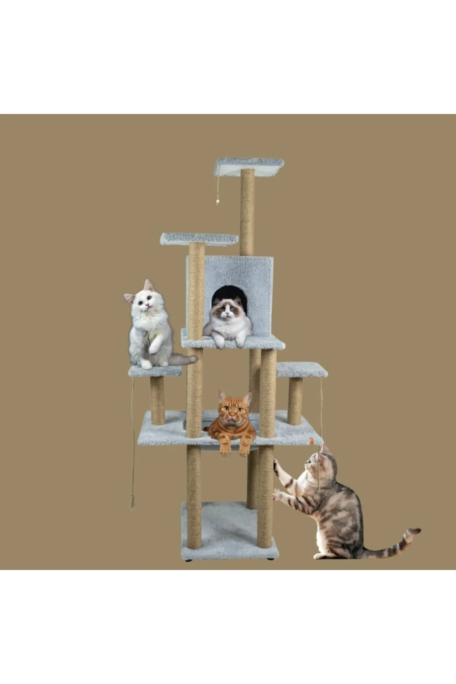 Pugalo  Catnipli Kedi Tırmalama Kulesi Ve Oyun Platformu