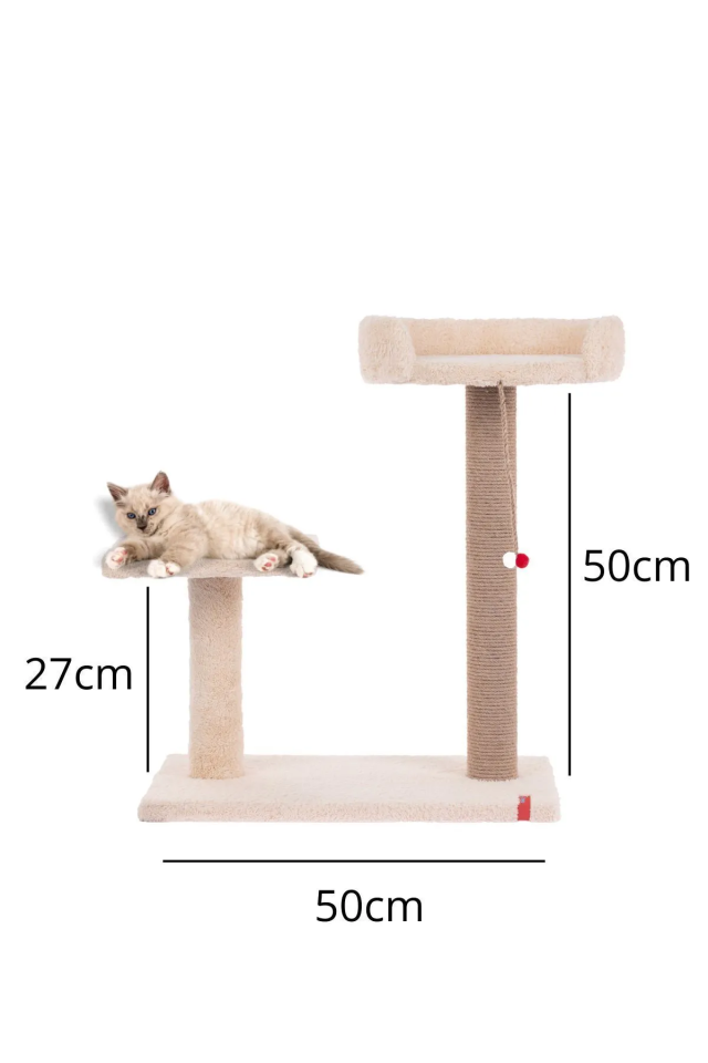 Pugalo Hoppala Kedi Tırmalaması Sünger Kenar Krem