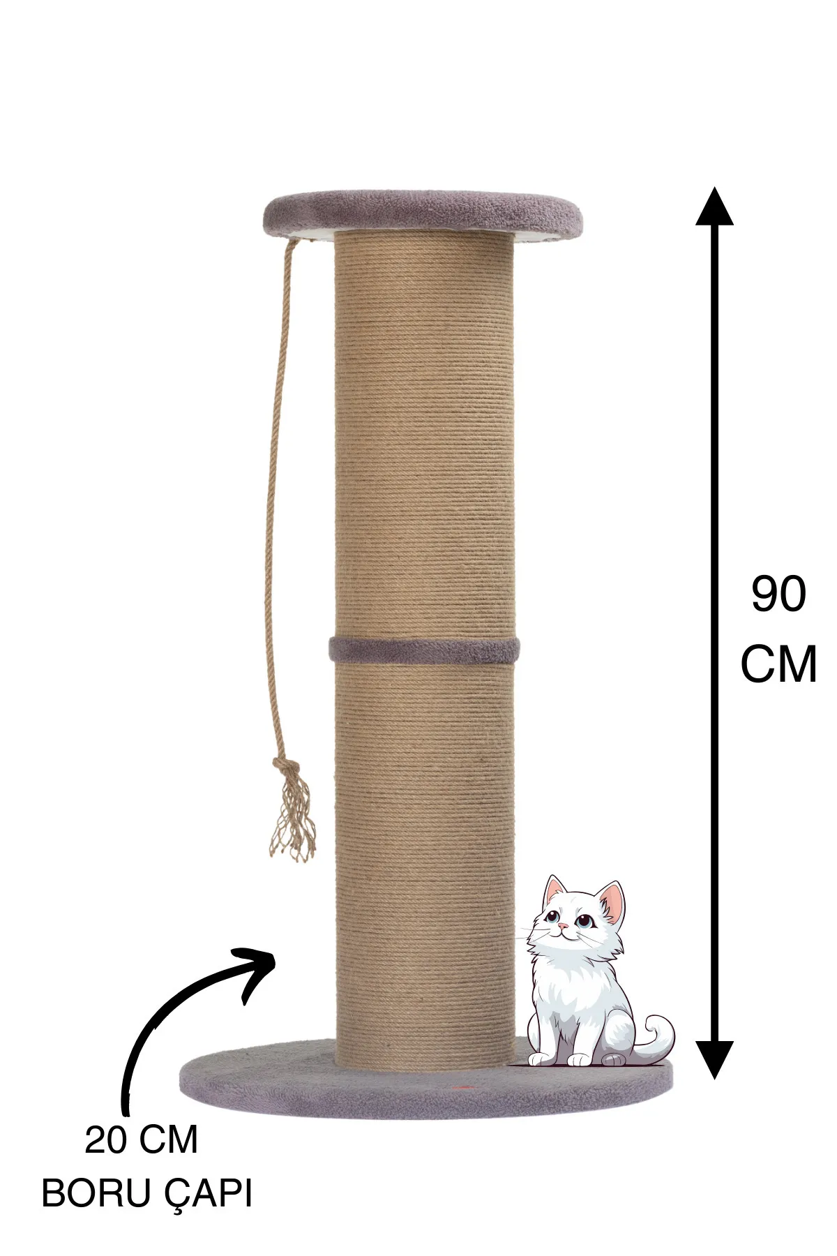 Pugalo Dev Borulu Tırmalama Minder Yüzey