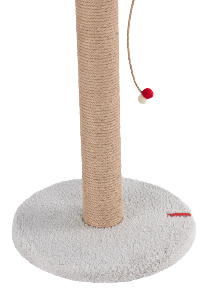 Pugalo Stepli Kedi Yüzlü Platform Tırmalama Tahtası Gri