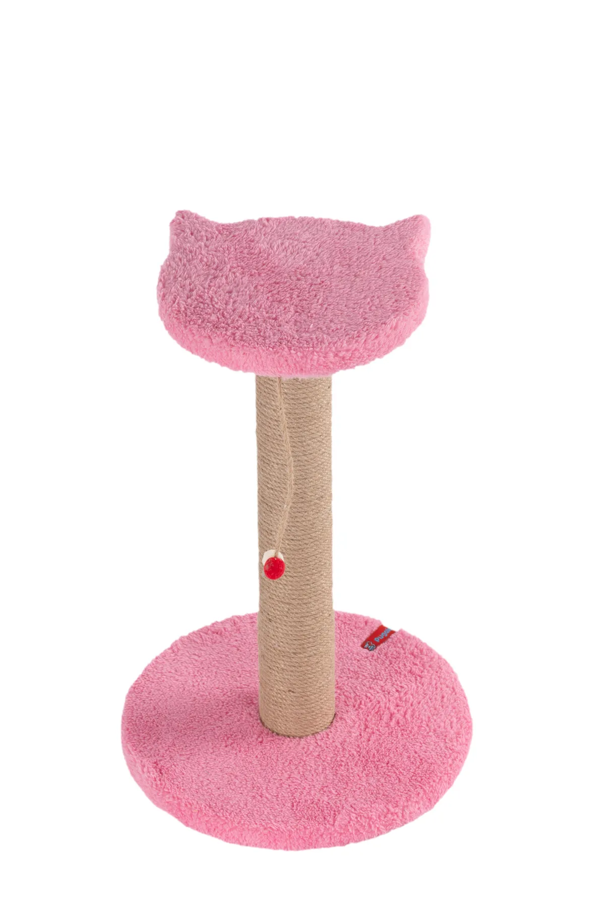 Pugalo Stepli Kedi Yüzlü Platform Tırmalama Tahtası Pembe