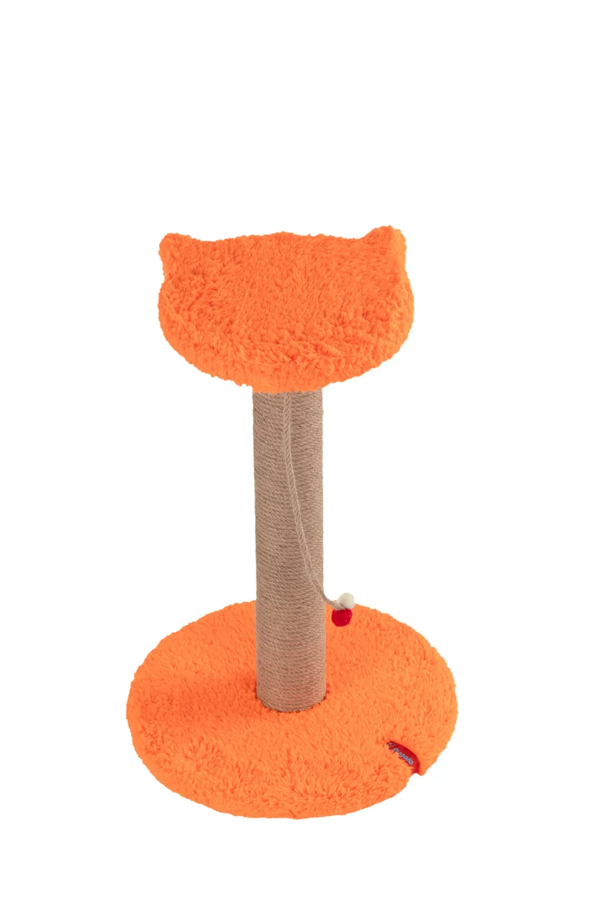 Pugalo Stepli Kedi Yüzlü Platform Tırmalama Tahtası Turuncu