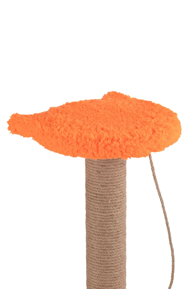 Pugalo Stepli Kedi Yüzlü Platform Tırmalama Tahtası Turuncu