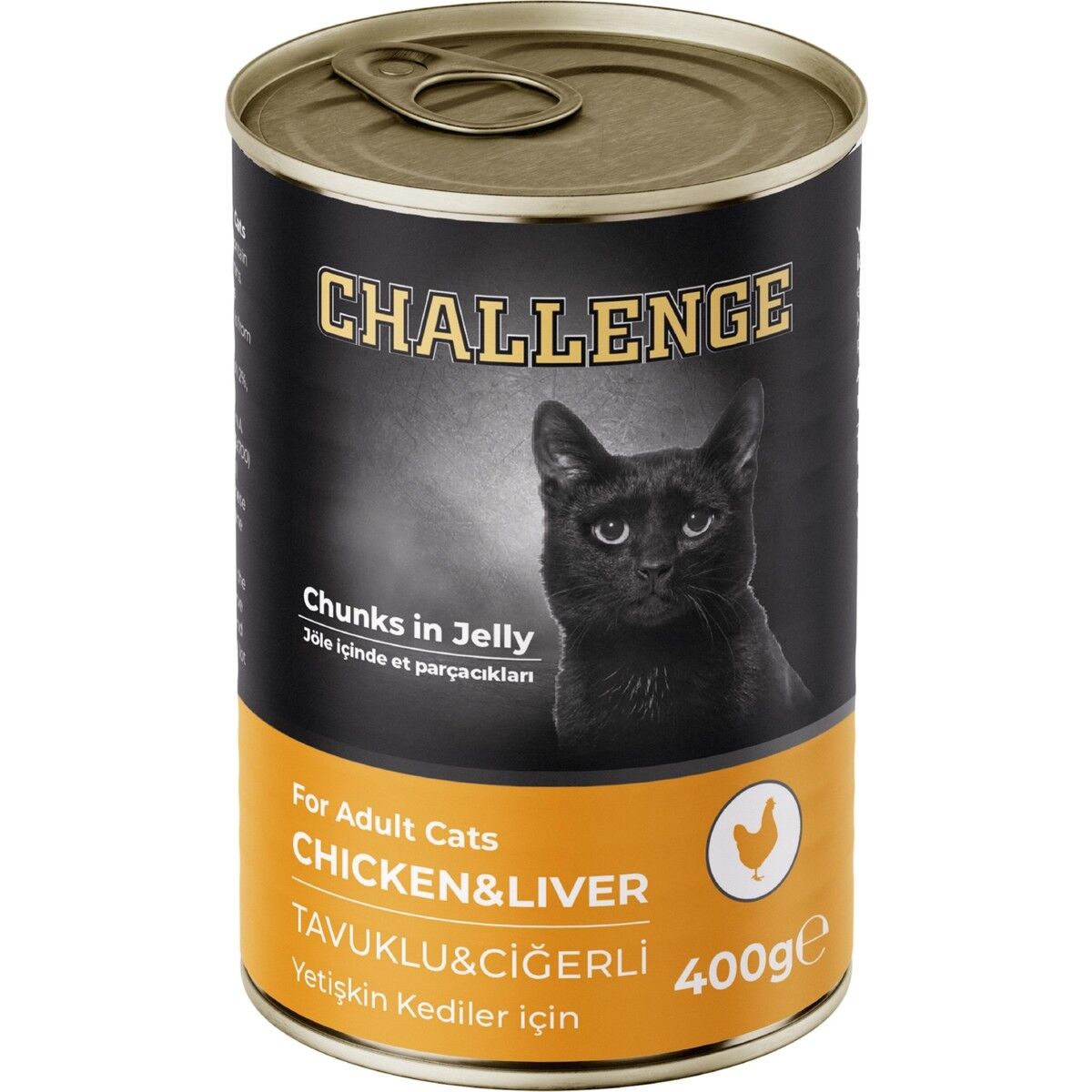 Challenge Tavuklu Ciğerli Yetişkin Kedi Konservesi 400 gr