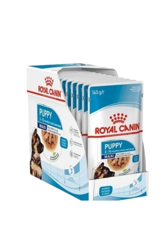 Maxi Puppy Yavru Köpek Yaş Maması 140 gr X 10 Adet