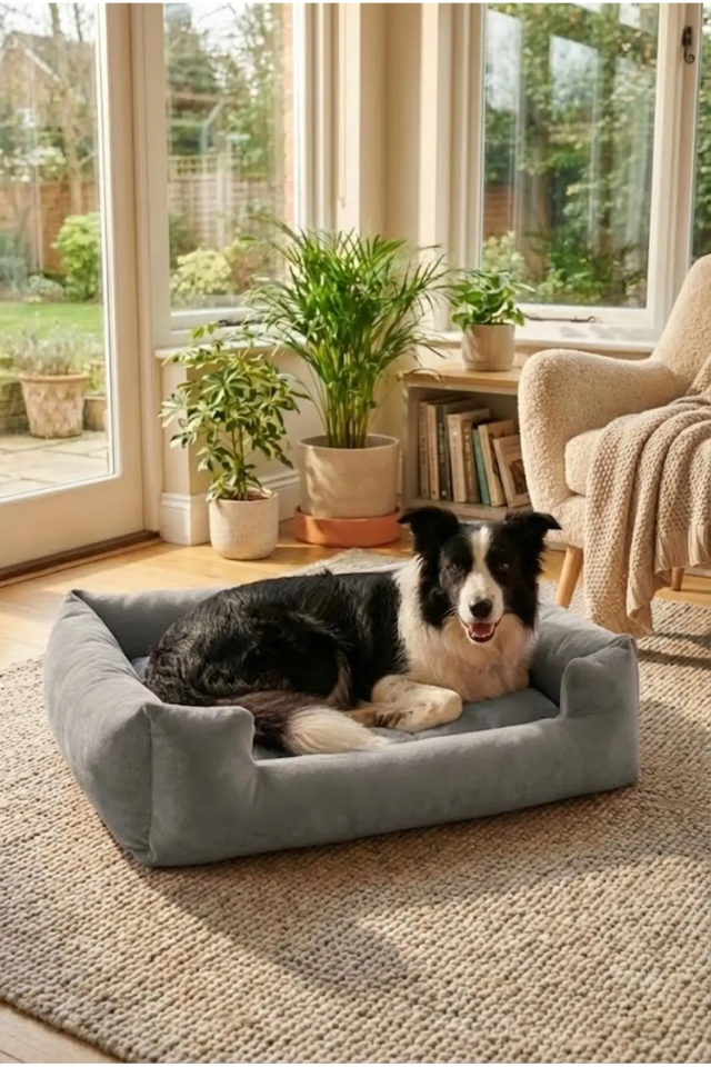 Pugalo Soho Ultra Yumuşak Kedi ve Köpek Yatağı Elyaf Dolgu Gri XXL