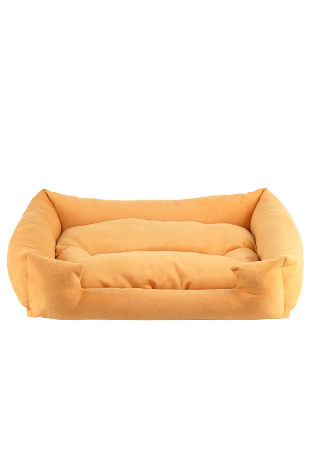 Pugalo Soho Ultra Yumuşak Kedi ve Köpek Yatağı Elyaf Dolgu Sarı XXL