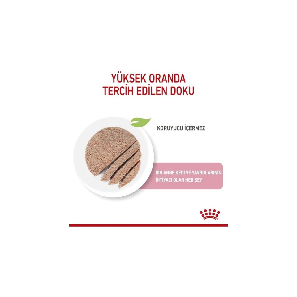 Mother&babycat Gebe/laktasyondaki Anne Ve Yavru Kedi Için Kedi Konservesi 195g