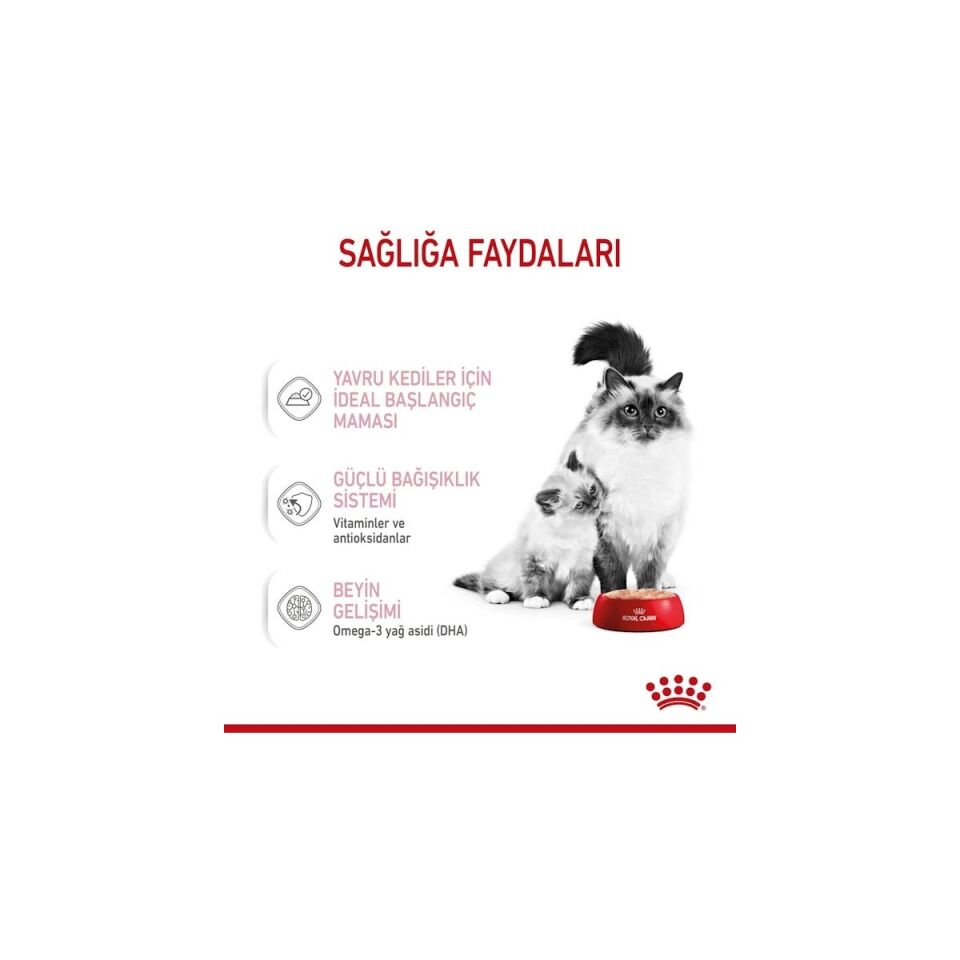 Mother&babycat Gebe/laktasyondaki Anne Ve Yavru Kedi Için Kedi Konservesi 195g