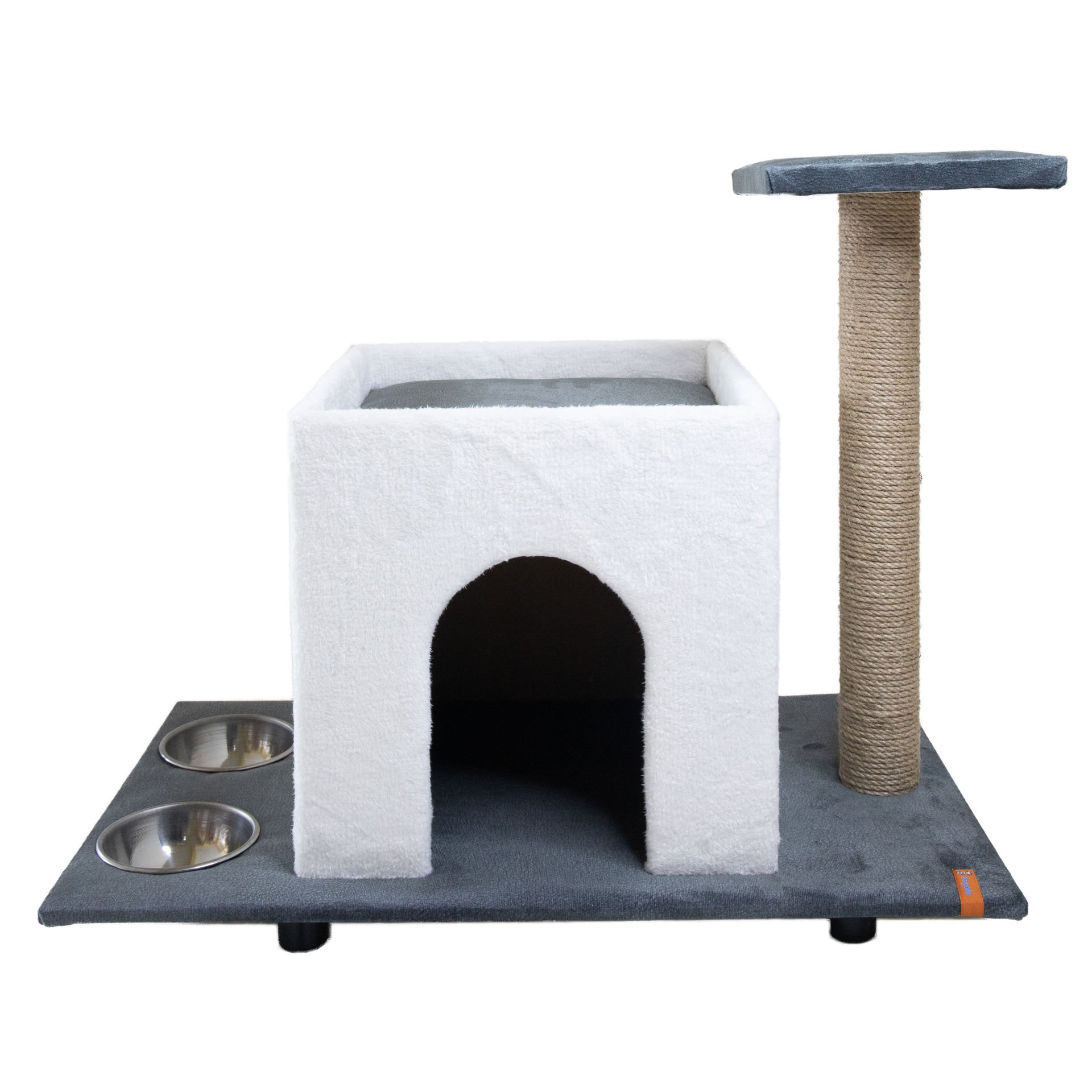 Pugalo Mama ve Su Taslı Kedi Evi Lacivert