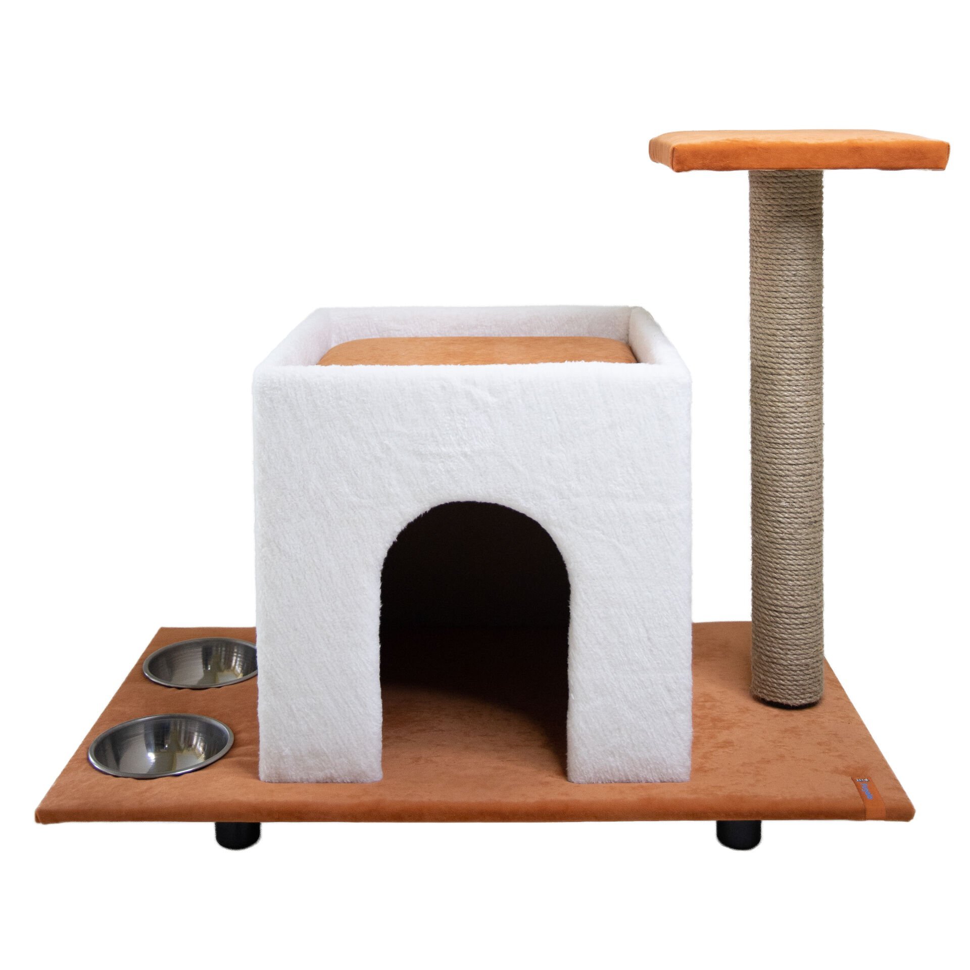 Pugalo Mama ve Su Taslı Kedi Evi Turuncu